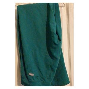 Hunter Green Figs Scrub Pants